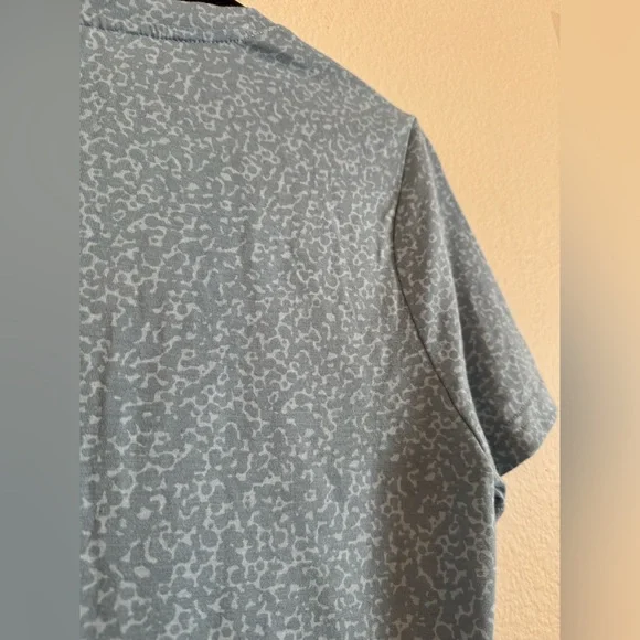 Adidas T-Shirt Short Sleeve V-Neck Blue M - Picture 8 of 9